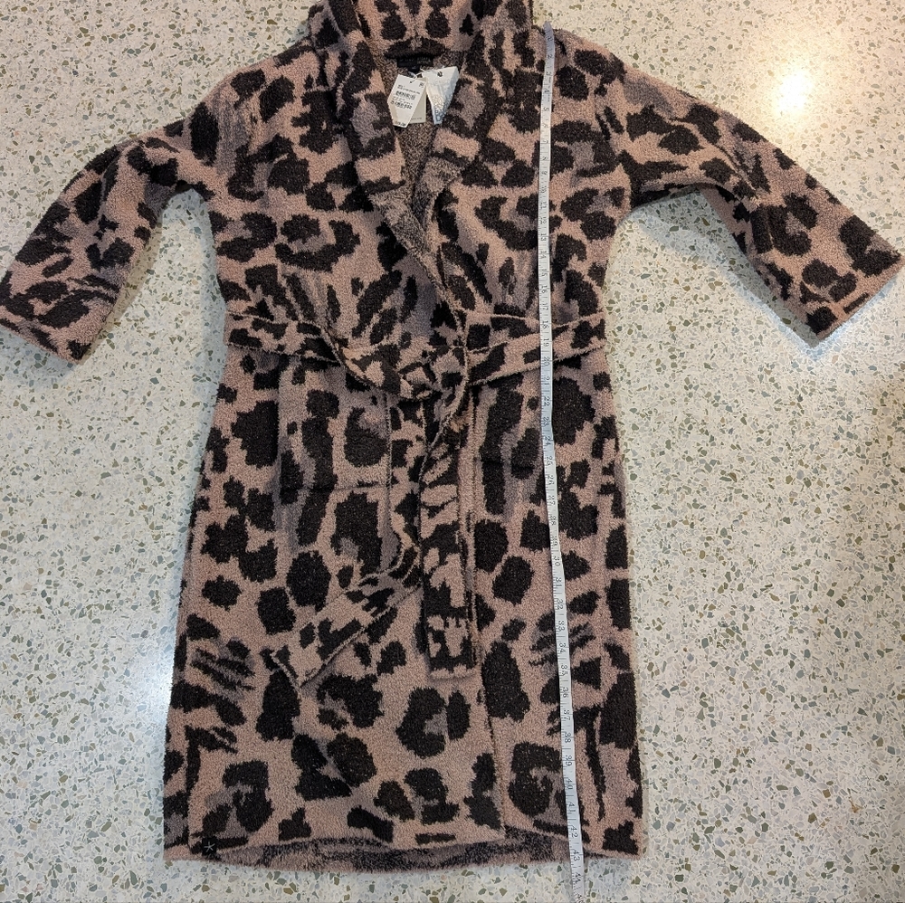 NWT Barefoot Dreams Cozy Chic Leopard Print Robe - Picture 8 of 8